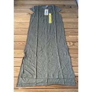 NWT Jessica Simpson Midi T Shirt Dress Size Small Women’s Green Cap Sleeve